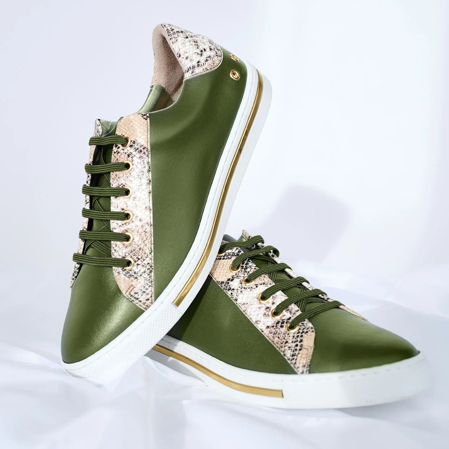 Detailaufnahme veganer sneaker no i kaktusleder komfort fußbett