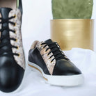 Detailaufnahme veganer sneaker no i kaktusleder komfort fußbett